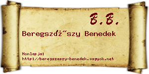 Beregszászy Benedek névjegykártya